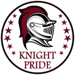 Maroon Knight Pride Sticker