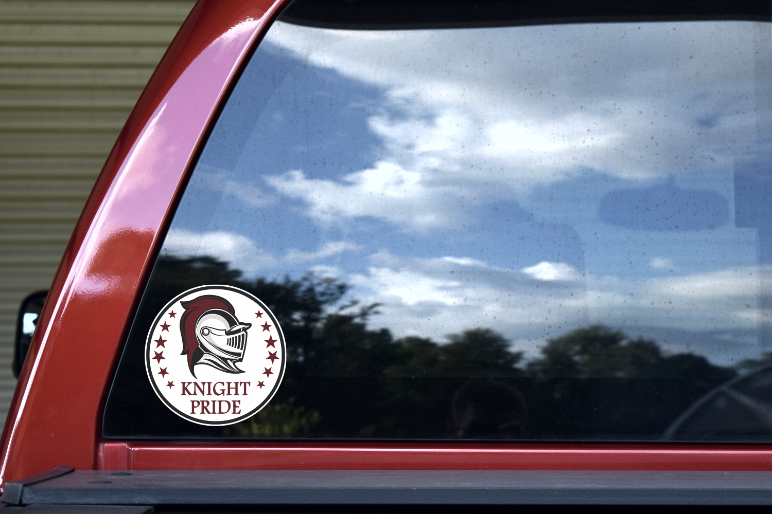Maroon Knight Pride Sticker