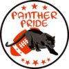 Red Football Panther Pride Sticker