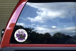 Purple Paw Print Panther Pride Sticker