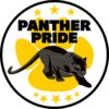Yellow Paw Print Panther Pride Sticker