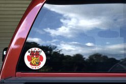 Red Paw Print Bobcat Pride Sticker