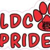 Red Wildcat Pride Sticker