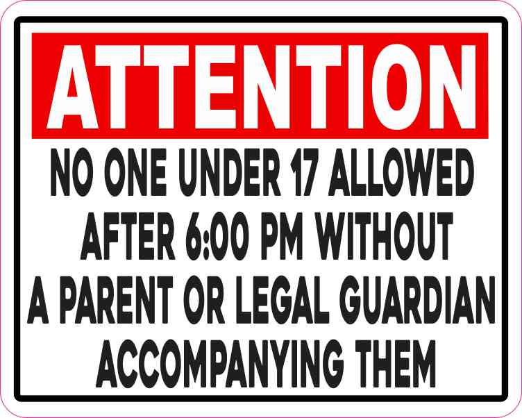 No One Under 17 Allowed Magnet
