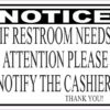 If Restroom Needs Attention Magnet