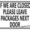 Leave Packages Next Door Magnet