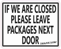 Leave Packages Next Door Magnet