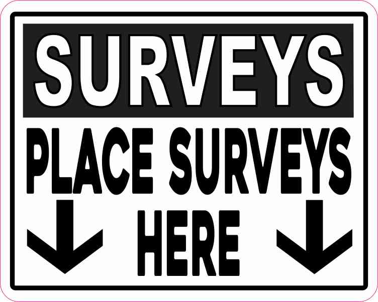 Place Surveys Here Magnet