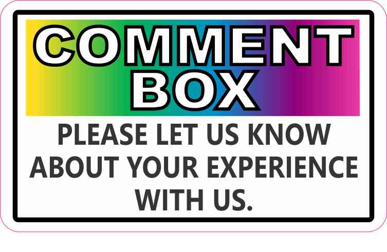 Colorful Comment Box Magnet