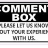 Comment Box Sticker