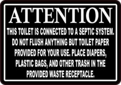 Do Not Flush Anything But Toilet Paper Sticker
