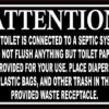 Do Not Flush Anything But Toilet Paper Magnet
