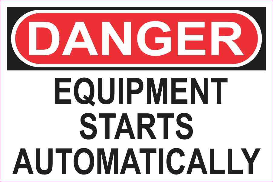 Equipment Starts Automatically Magnet