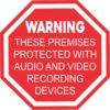 Audio and Video Recording Sticker