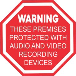 Audio and Video Recording Sticker