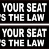 Fasten Your Seat Belt Stickers