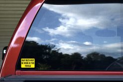 Seatbelts Must Be Worn Stickers