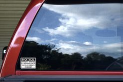 Minors Not Allowed in a Rideshare Vehicle Stickers