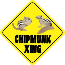 Chipmunk Crossing Sticker