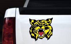 Alternative view of 10in x 10in Yellow Wildcat Sticker