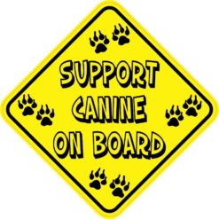Support Canine on Board Magnet
