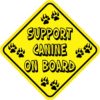 Support Canine on Board Sticker