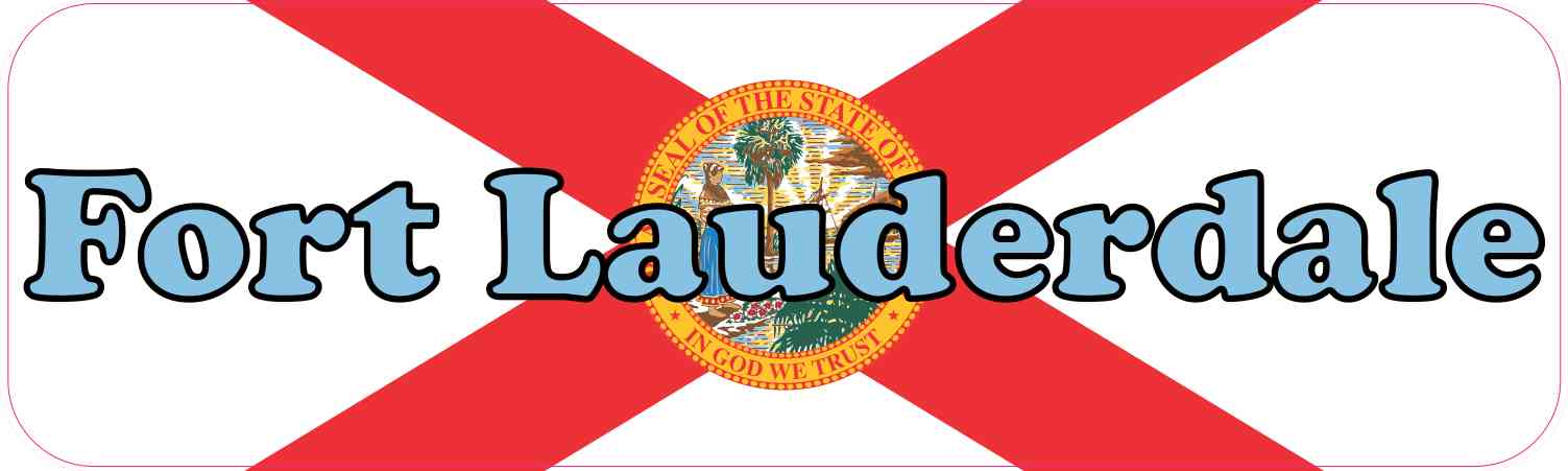 10in x 3in Fort Lauderdale Magnet