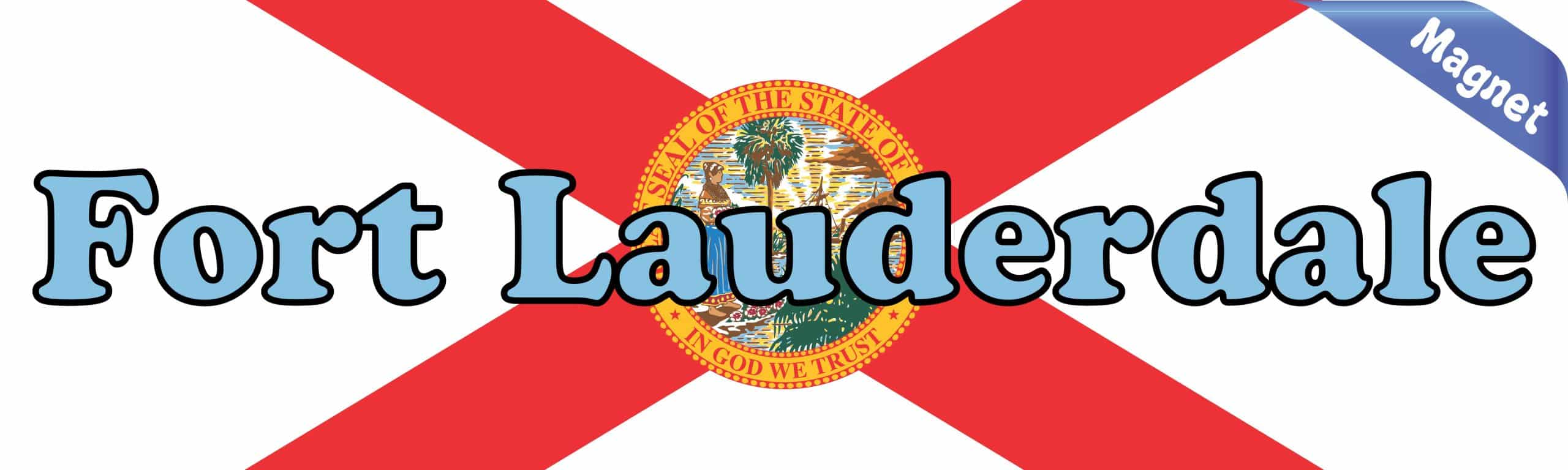 10in x 3in Fort Lauderdale Magnet - Image 2