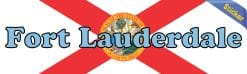 Alternative view of 10in x 3in Fort Lauderdale Bumper Sticker