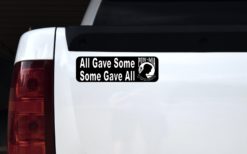 Alternative view of 10in x 3in All Gave Some Some Gave All POW MIA Magnet