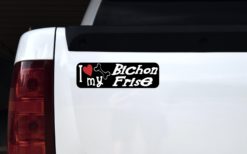 I Love My Bichon Frise Sticker