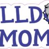 Blue Bulldog Mom Sticker