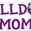 Purple Bulldog Mom Sticker