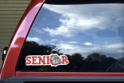 Alternative view of 10in x 3in Red Bulldog Senior Sticker