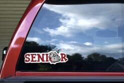 10in x 3in Maroon Bulldog Senior Sticker