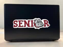 10in x 3in Maroon Bulldog Senior Sticker