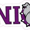 10in x 3in Purple Bulldog Senior Sticker