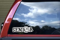 Alternative view of 10in x 3in Bulldog Senior Sticker