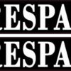 No Trespassing Stickers