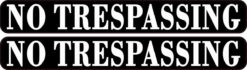No Trespassing Stickers
