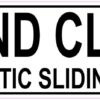 Stand Clear Automatic Sliding Door Sticker