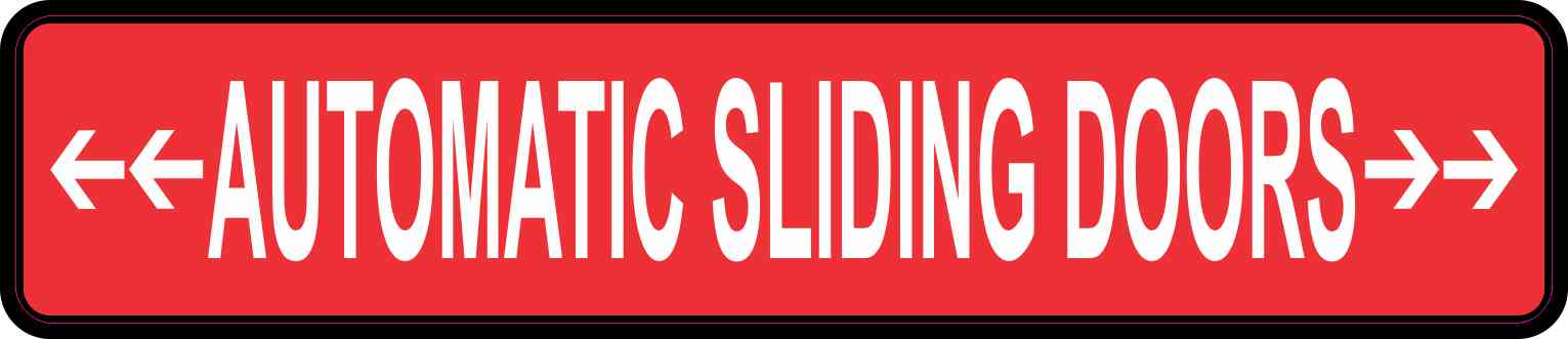 Automatic Sliding Doors Sticker