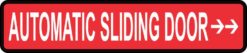 Right Automatic Sliding Door Sticker