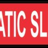 Left Automatic Sliding Door Sticker