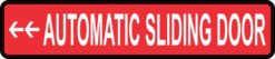 Left Automatic Sliding Door Sticker