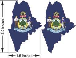 Maine State Flag Sticker