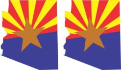 Arizona Flag Stickers