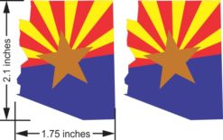 Arizona Flag Stickers