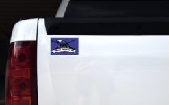 Alternative view of 5in x 3in Blue Gadsden Flag Magnet