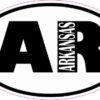 Oval AR Arkansas Sticker